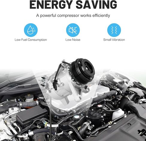 ILONPA New AC Air Conditioning Compressor with Clutch for Chevrolet Traverse & Buick Enclave 2013-2023 3.6L, for GMC Acadia 2013-2017 3.6L, for Acadia Limited 2017 3.6L 67322 68322 in Kuwait