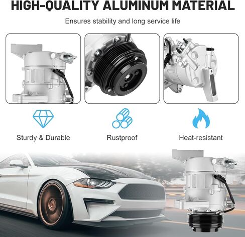 ILONPA New AC Air Conditioning Compressor with Clutch for Chevrolet Traverse & Buick Enclave 2013-2023 3.6L, for GMC Acadia 2013-2017 3.6L, for Acadia Limited 2017 3.6L 67322 68322 in Kuwait