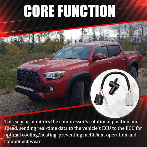 A/C Compressor Sensor 88346-04010 Compatible with Toyota Tacoma 2.7L 4.0L 2005 2006 2007 2008 2009 2010 2011 2012 2013 2014 2015 Automotive Air Conditioning Compressor Sensor Replace FH677-SSR in Kuwait