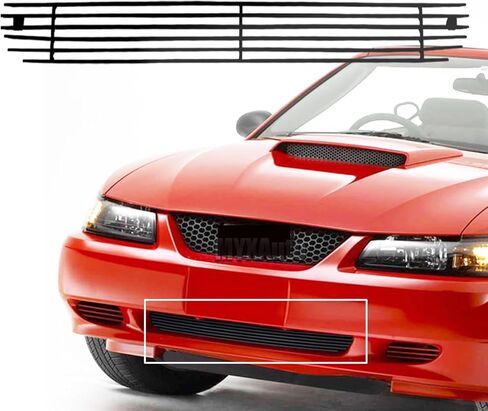 Fits 1999-2004 Ford Mustang Lower Bumper (Not for Cobra) Front Balck Grill Grille Insert in Kuwait