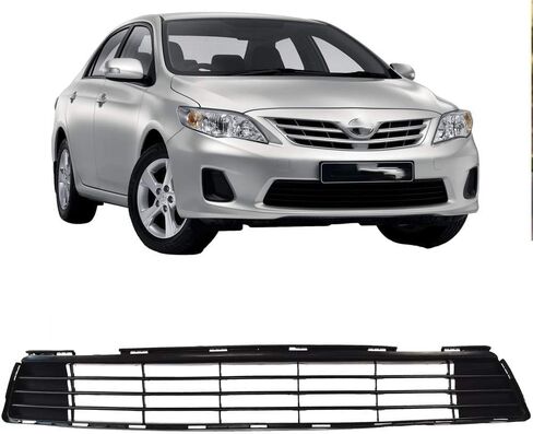 شبكة شبكية سفلية للمصد الأمامي من Bewild تناسب 2011 2012 2013 Toyota Corolla TO1036125 5311202280 غطاء محرك السيارة باللون الأسود in Kuwait