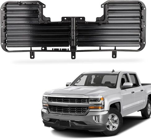 مجموعة مصراع الشبكة النشطة مع محرك متوافق مع 2017-2019 Chevy Silverado 1500 & GMC Sierra 1500 استبدال مصراع مدخل الهواء المبرد لـ 84363184 23300225 601-374 GM1206119 in Kuwait