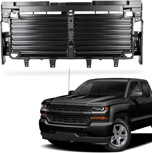 مجموعة مصراع الشبكة النشطة مع محرك متوافق مع 2017-2019 Chevy Silverado 1500 & GMC Sierra 1500 استبدال مصراع مدخل الهواء المبرد لـ 84363184 23300225 601-374 GM1206119 in Kuwait