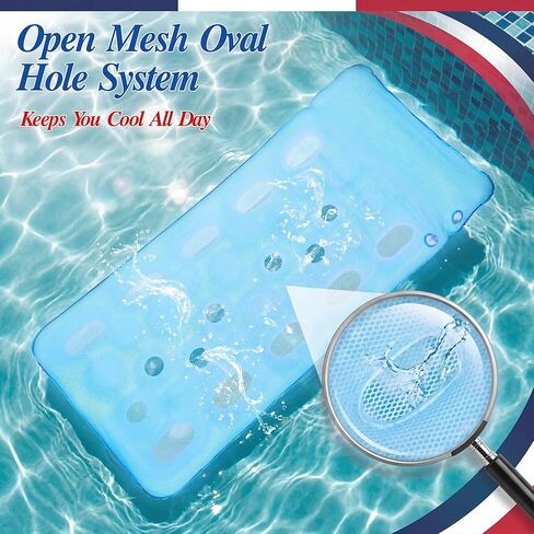 FindUWill Pool Floats Adult، 55 بوصة X-Large مغطاة بالقماش، كرسي طوف وحمام سباحة شبكي يطفو لحفلات الصيف على شاطئ البحيرة (ورقة خضراء) in Kuwait