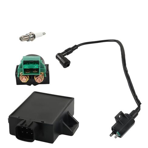 Silscvtt ملف الإشعال CDI Box Starter Solenoid Relay لاستبدال Kawasaki Bayou 220 250 KLF220 KLF250 1996-2011 لاستبدال 21121-1160 92070-1019 21119-1457 in Kuwait