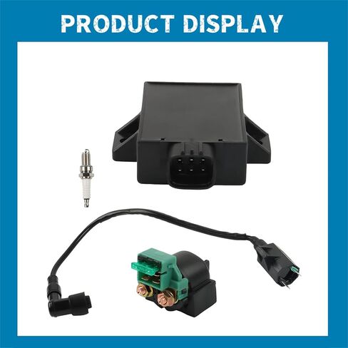 Silscvtt ملف الإشعال CDI Box Starter Solenoid Relay لاستبدال Kawasaki Bayou 220 250 KLF220 KLF250 1996-2011 لاستبدال 21121-1160 92070-1019 21119-1457 in Kuwait