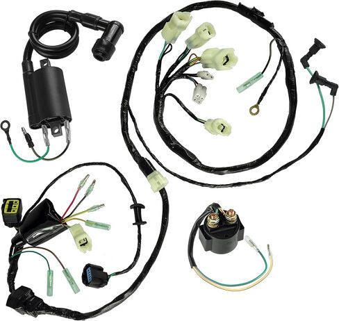 Caltric Wiring Harness Ignition Coil and Relay Compatible with Honda Sportrax 400 TRX400EX 2005 2006 2007 32100-HN1-A40 in Kuwait