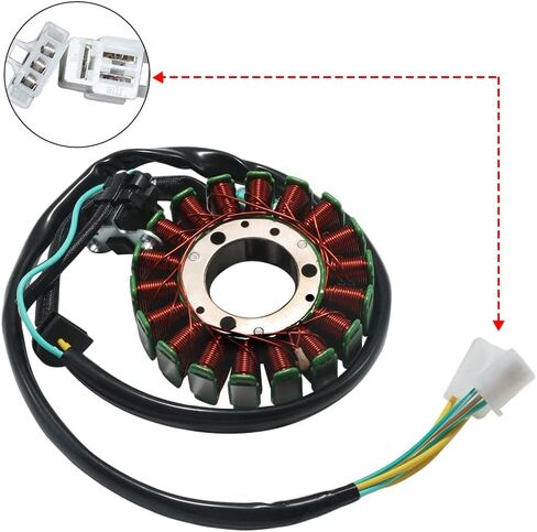 الجزء الثابت من لفائف الجزء الثابت للدراجة النارية مناسب لمزيل Kawasaki BN125 1998-2009 لمزيل Kawasaki BN125-A6F BN125-A7F BN125-A8F BN125-A9F OEM: 21003-1342 in Kuwait