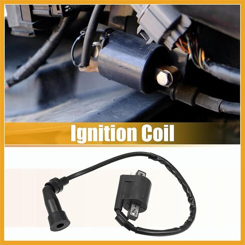 ملف الإشعال لياماها الدب الكبير 400 YFM400A YFM400 YFM400F 4x4 2000-2012 ATV استبدال ملف الإشعال مع غطاء شرارة التوصيل استبدال أسود in Kuwait
