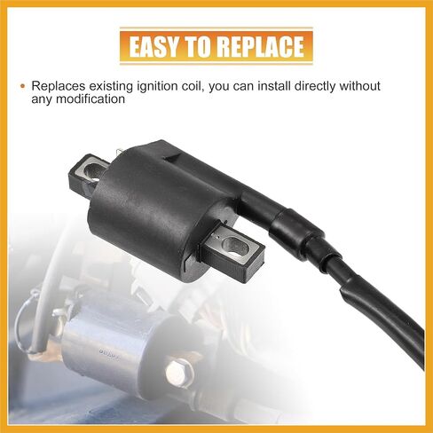 ملف الإشعال لياماها الدب الكبير 400 YFM400A YFM400 YFM400F 4x4 2000-2012 ATV استبدال ملف الإشعال مع غطاء شرارة التوصيل استبدال أسود in Kuwait