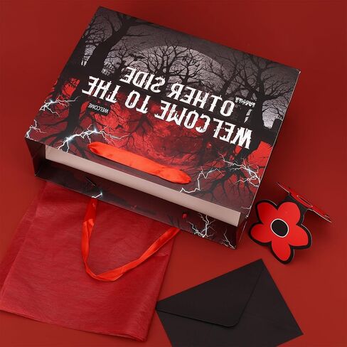 SAVITA Welcome to the Other Side Birthday Gift Bags Set, Themed Favor Bags with Greeting Card Envelope and Crepe Papers for Party Decorations & Halloween Decor in Saudi Arabia