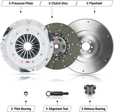 CMP Stage 1 Street Clutch Kit with Flywheel fits Dodge 2001-2009 Dakota 2002-2008 Ram 1500 3.7L 4.7L 2006-2009 Raider 3.7L in Kuwait