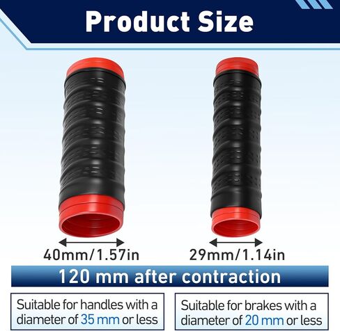 2Set Universal Silicone Handlebar & Brake Lever Grip Covers, Non-Slip Motorcycle Silicone Handlebars for Dirt Bike, E-Bike, Scooter, Mountain Bike in Kuwait
