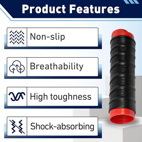 2Set Universal Silicone Handlebar & Brake Lever Grip Covers, Non-Slip Motorcycle Silicone Handlebars for Dirt Bike, E-Bike, Scooter, Mountain Bike in Kuwait