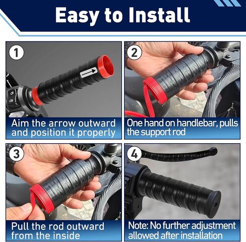 2Set Universal Silicone Handlebar & Brake Lever Grip Covers, Non-Slip Motorcycle Silicone Handlebars for Dirt Bike, E-Bike, Scooter, Mountain Bike in Kuwait