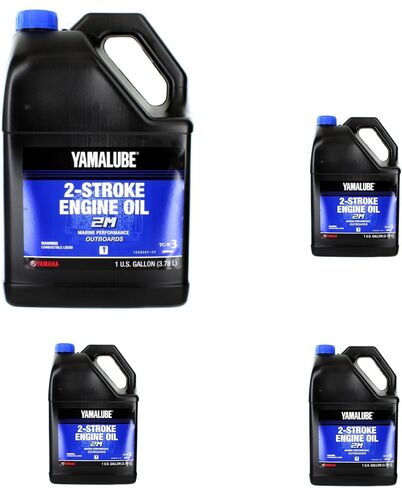 Yamaha Yamalube 2M Marine 2 Stroke Engine Oil- 4 Gallons, #LUB-2STRK-M1-04 in Kuwait