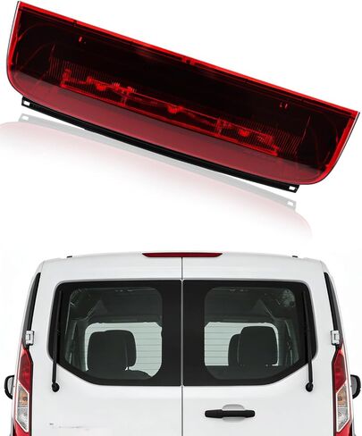 OKLPF Center High Mount Stop Light متوافق مع 2014 2015 2016 2017 2018 2019 2020 2021 2022 2023 Ford Transit Connect Transit Custom، مجموعة مصابيح الفرامل الثالثة استبدال 923-299 DT1Z-13A613-A in Kuwait