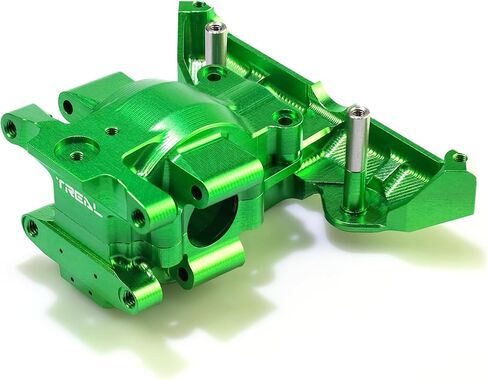 مجموعة علبة التروس الأمامية من الألومنيوم TRAL 7075 - أجزاء ترقية CNC لـ 1/16 Mini Maxx، Mini XRT، Mini Slash (أخضر) in Kuwait