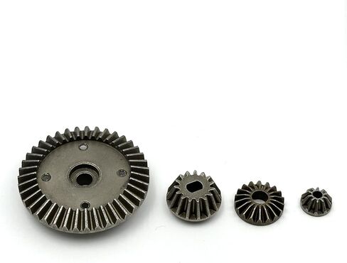 Metal Differential Case & Bevel Gear Set (39T), CNC Aluminum Housing, Steel Gears, 1/10 RC Upgrade Part in Saudi Arabia
