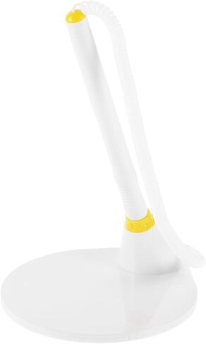 OUNONA 4pcs Desk Fixed Signature Pens with 0.5mm Black Ink, Yellow Business Office Table Pens with Stand for Bank Reception and Check Writing in Kuwait
