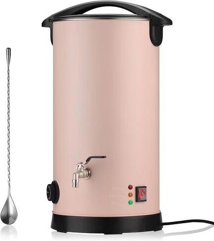 OFFNOVA Wax Melter, 15L Large Candle Making Pot with Heating Core Spout, Digital Display, Pink in Kuwait