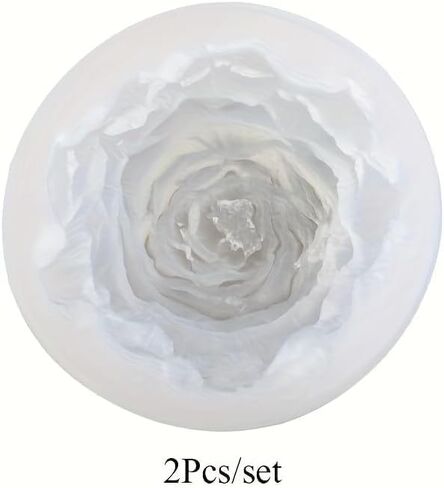 3D Peony Flower Silicone Candle Mold, Reusable Silicone Mold for Crafts, Resin Casting, Soap Making, Wax Candles, Plaster, Clay and DIY Decoration in Kuwait