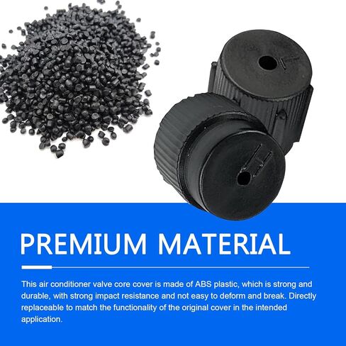 10 PCS AC Low Pressure Port Caps, High/Low Pressure A/C Charging Port Caps, ABS AC System Charging Covers, Universal for Most Cars, SUVs, Trucks (Black) in Kuwait