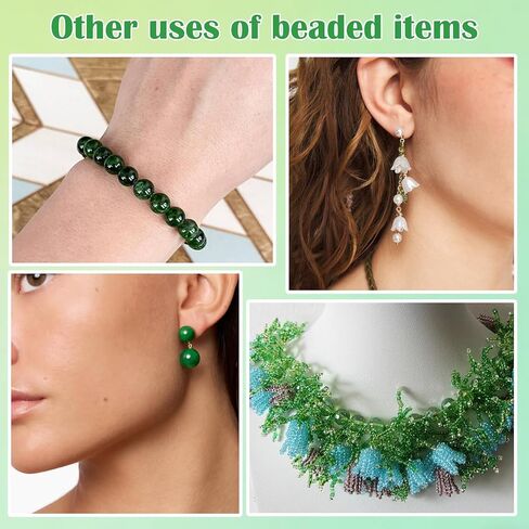 Fesorsi Beaded Plant Kit, Green Beads for Beaded Plants, DIY Home Decor Hanging Ornaments with Full Tools & Storage Box in Saudi Arabia