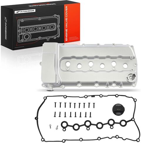 A-Premium Upgraded Aluminum Engine Valve Cover with Gasket, Bolts and Oil Filler Cap Compatible with Volkswagen Passat 2006-2010/2012-2018, CC 2009-2017, Touareg 2007-2017, Passat CC & Audi Q7, 3.6L in Kuwait