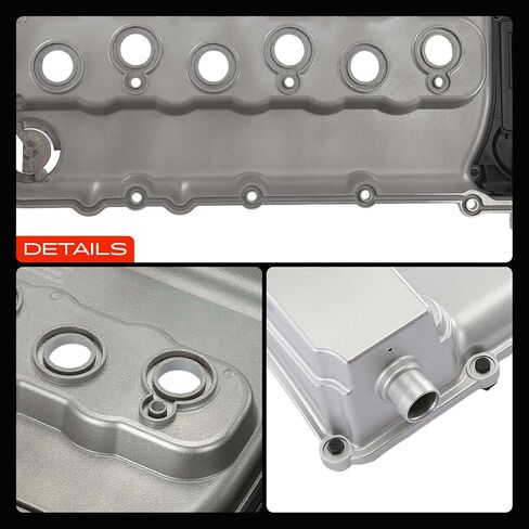 A-Premium Upgraded Aluminum Engine Valve Cover with Gasket, Bolts and Oil Filler Cap Compatible with Volkswagen Passat 2006-2010/2012-2018, CC 2009-2017, Touareg 2007-2017, Passat CC & Audi Q7, 3.6L in Kuwait