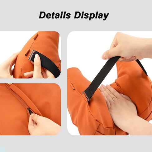 Car Neck Pillow Set for Rivian R1S 2022 2023 2024 2025, Leather Car Headrest Lumbar Support Waist Backrest Head Support Cushion,BeigeWhite in Kuwait