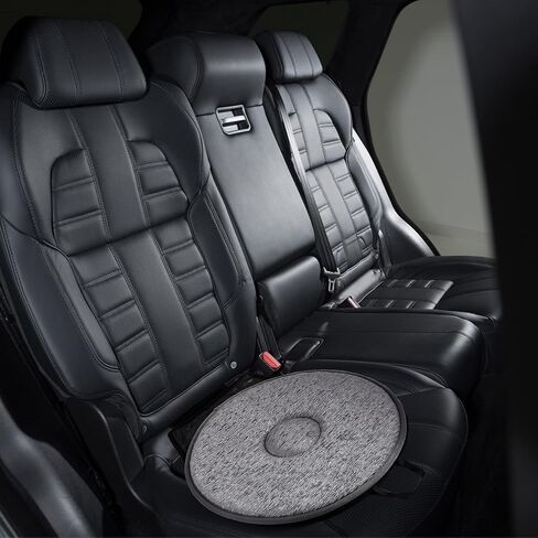 Cabilock 1PCS Rotating Car Seat Cushion Non Slip Swivel Cushion for Elderly Driver Ergonomic Auto Seat Pad 20.47X15.74 Inch Comfort Support for Vehicle in Kuwait