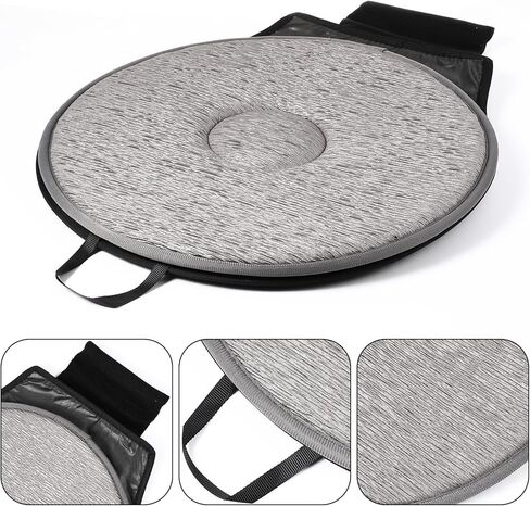 Cabilock 1PCS Rotating Car Seat Cushion Non Slip Swivel Cushion for Elderly Driver Ergonomic Auto Seat Pad 20.47X15.74 Inch Comfort Support for Vehicle in Kuwait