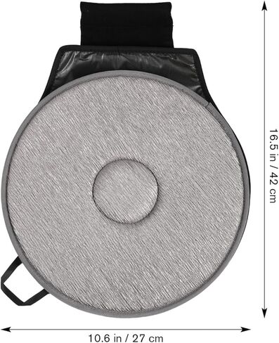 Cabilock 360 Degree Rotating Car Seat Cushion Swivel Pad with Anti-Slip Base Lightweight Comfortable for Elderly Pregnant Women and Home Office Use 20.47X15.74X1.18In in Kuwait