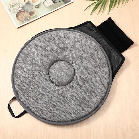 Cabilock 360 Degree Rotating Car Seat Cushion Swivel Pad with Anti-Slip Base Lightweight Comfortable for Elderly Pregnant Women and Home Office Use 20.47X15.74X1.18In in Kuwait
