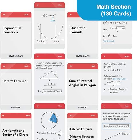 500 SAT Prep Flash Cards 2026-2027 | Vocabulary, Math Formulas & Practice Questions – Infodeck’s Most Complete SAT & ACT Prep Flashcard Set in Saudi Arabia