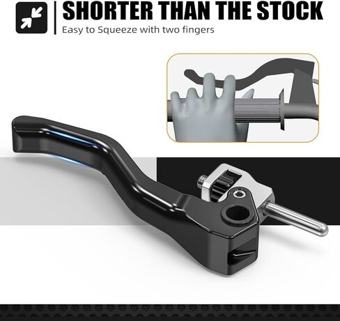 Shorty Brake Clutch Lever for GasGas for EC300 2021-2025 for EX300 for MC250F 2024-2025 for Husqvarna for TE300 2022-2024,Resistant in Kuwait