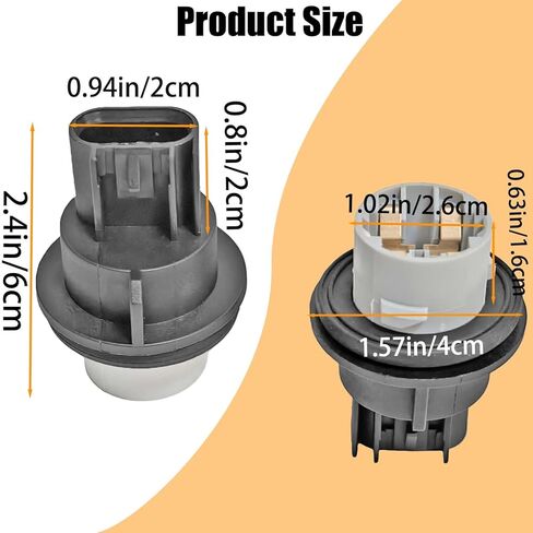 645-504 68000686AA Front Turn Signal Parking Light Bulb Socket Compatible with Jeep Compass, fit for Patriot 2007-2017, Premium Front Turn Signal Light Lamp Bulb Socket in Saudi Arabia
