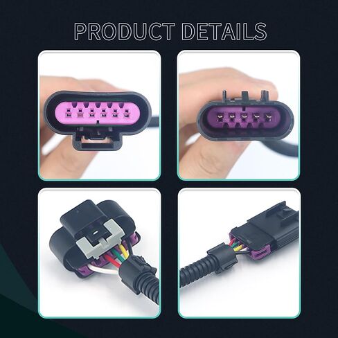 MOMYCAT Cooling Fan Clutch Harness Compatible with Ram 2500 3500 2013-2018 6.7L, Fan Clutch Wiring Harness, Plastic and Copper in Saudi Arabia