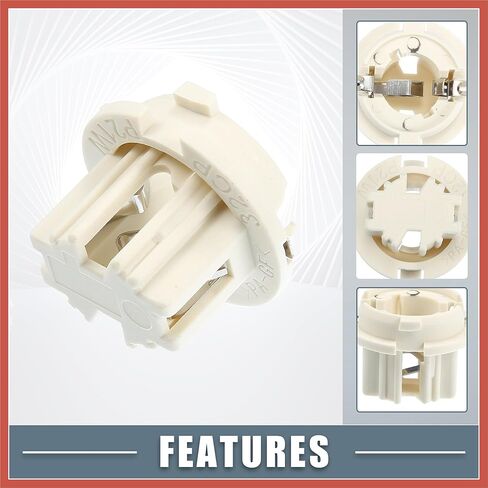 ACROPIX Tail Brake Light Lamp Bulb Socket Holder 63216943036 for BMW 325i 328i E36 1992-1998 Plastic White (Set of 2) Car Parts in Kuwait