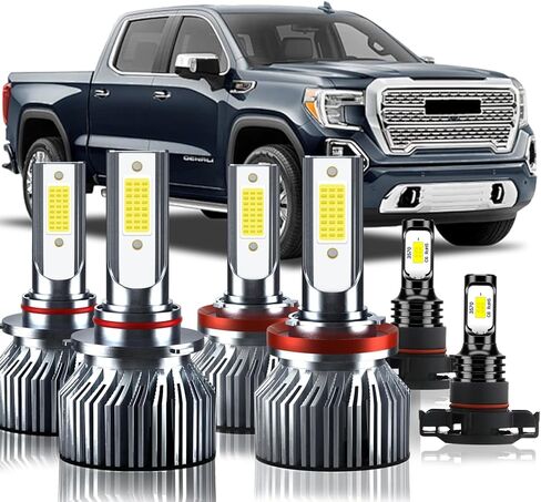 Upgraded Light Bulbs Kit Compatible For 2014-2017 Jeep Grand Cherokee Laredo/Laredo E/Laredo X/Altitude/Trailhawk/Upland, 6500K White Plug-and-Play Super Bright Lights Bulbs - 6Pack in Saudi Arabia