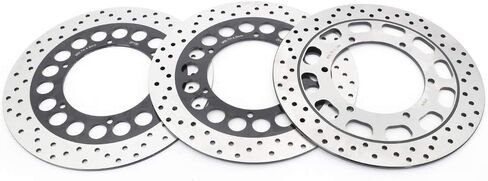 3x Front Rear Brake Discs Rotors for Yamaha Vstar 1300 XVS1300 Tourer 2007 2008 2009 2010 2011 2012 2013/ V-Star Midnight Star XVS1300A 2007-2017 in Kuwait