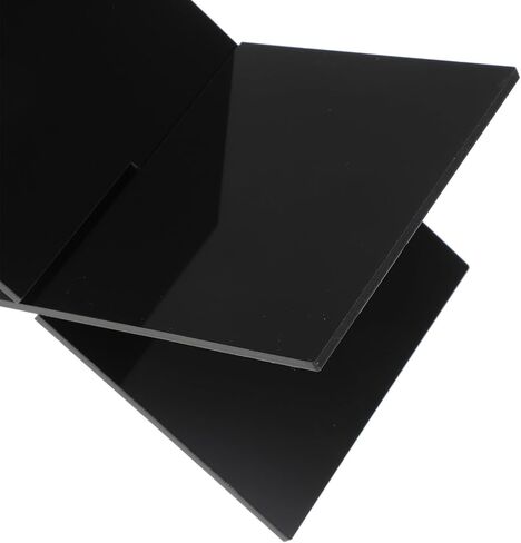 Acrylic Book Stand Compact Dark Multi-Functional Open Recipe and Bible Display Holder Desktop Storage Rack for Office and Home Use in Kuwait