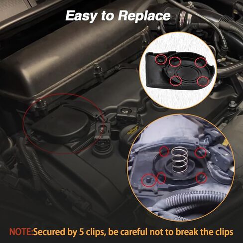 PCV Valve Cap with Membrane and Spring Cylinder Head Cover PCV Valve Diaphragm Cap Seal Repair kit Compatible with MINI Cooper S BMW F20 F21 F30 F31 F80 with N13 N18 Related# 11-12-7-646-552 in Kuwait