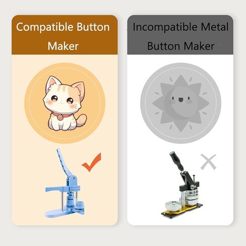 1"/25mm Button Paper Cutter, 1.38"/35mm Diameter Circle Paper Punch, 35mm Die Cutter, 1.38" Round Paper Cutter for Making 1" /25mm Buttons, Circle Cutter for DIY Button Making(1.38" Cut Diameter) in Saudi Arabia