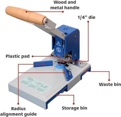 Heavy Duty Corner Rounder - Interchangeable - Includes one Blade - Radius Alignment Guide Included - Office or Home Use in Saudi Arabia