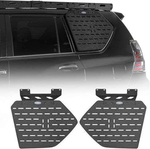 قضبان متقاطعة من الألومنيوم بطول كامل لرف السقف من Hooke Road GX460 لـ 2010-2023 لكزس GX460، سلة شحن على السطح البري، قضبان حامل الأمتعة in Kuwait