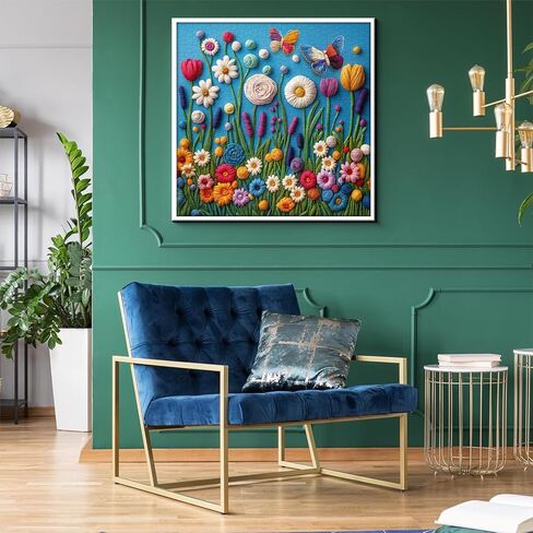 Colorful Flower Puzzles for Adults 1000 Pieces, Wildflower Garden Art Jigsaw Puzzles, Nature Plant Floral Butterfly Puzzle in Saudi Arabia