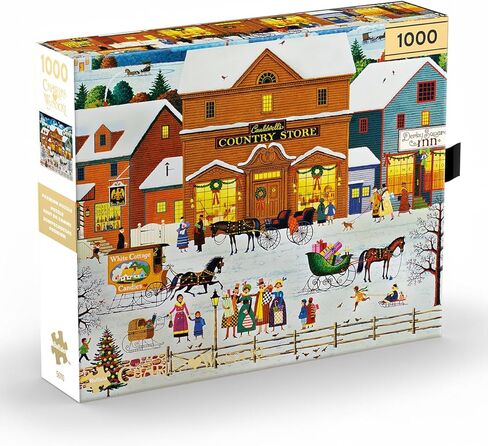 Buffalo Games Charles Wysocki - Cauldwell's Country Store - 1000 Piece Jigsaw Puzzle - 19.75 x 26.75 in, Gold Collection, Ages 14+ - Adult Jigsaw Puzzles - Bonus Poster - Recycled Chipboard in Kuwait