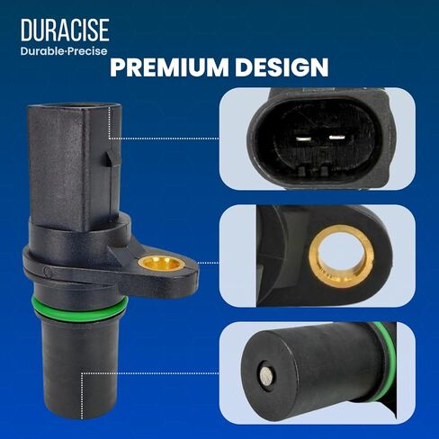 DURACISE Engine Crankshaft Position Sensor Compatible with 2008-2017 Volkswagen Jetta, Golf, GTI, Tiguan, Passat CC, Eos, Beetle & 2008-2016 Audi A3, A4, A5, Q5, Q3 & 2008-2014 Seat Leon #06H906433 in Kuwait